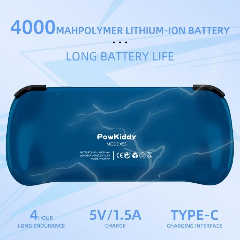 Retro Handheld Game Console with 5.5 Inch IPS Screen and Open Source System
