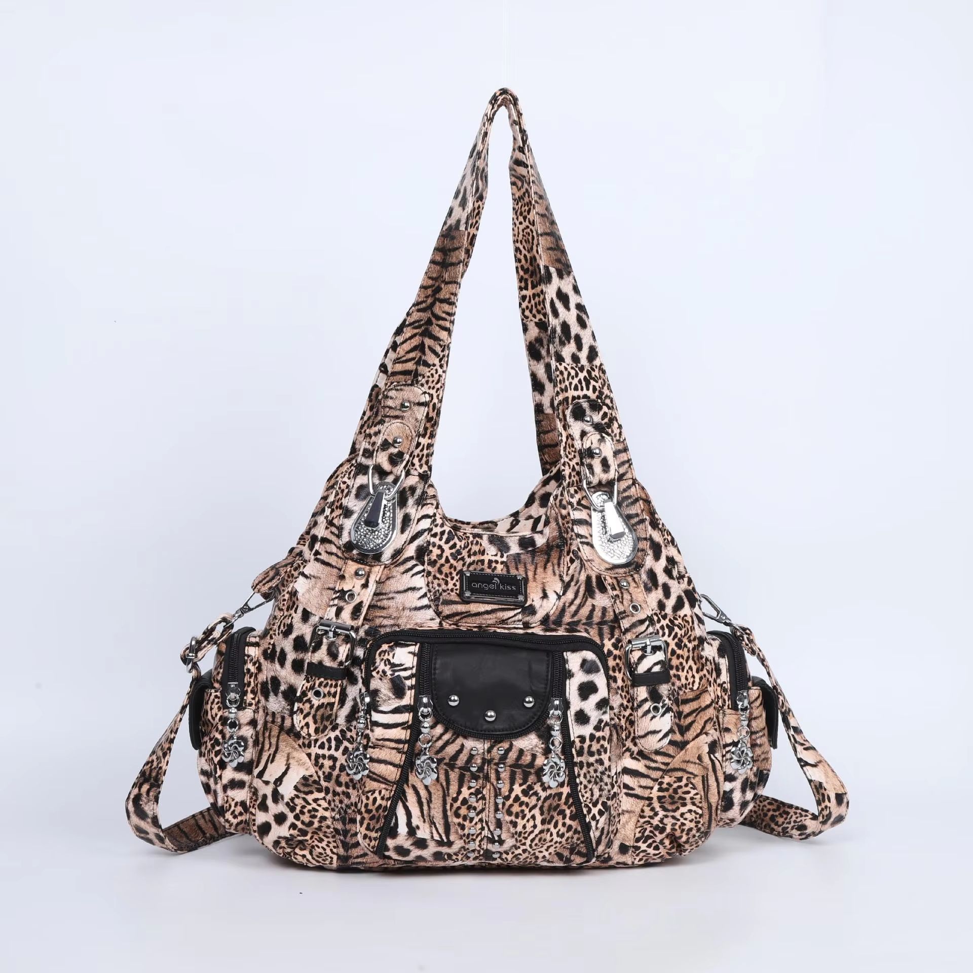 Angelkiss PU Leather Women's Handbag Shoulder Bag Large Fashion Satchel