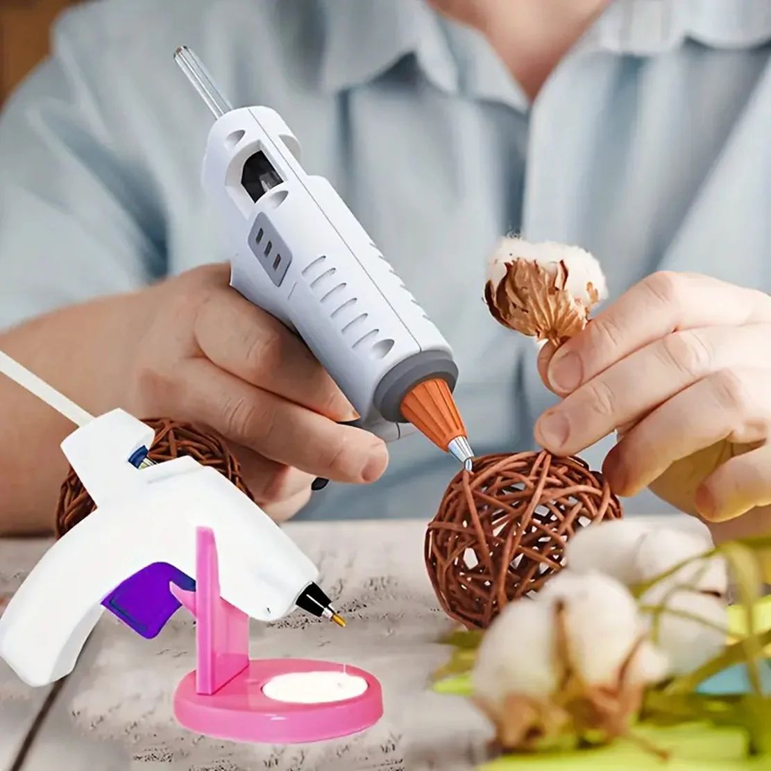 Glue Gun Stand with Anti Drip Design