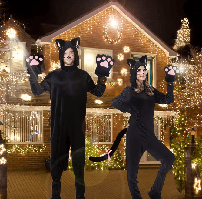 CutePaws Winter Cat Costume Set