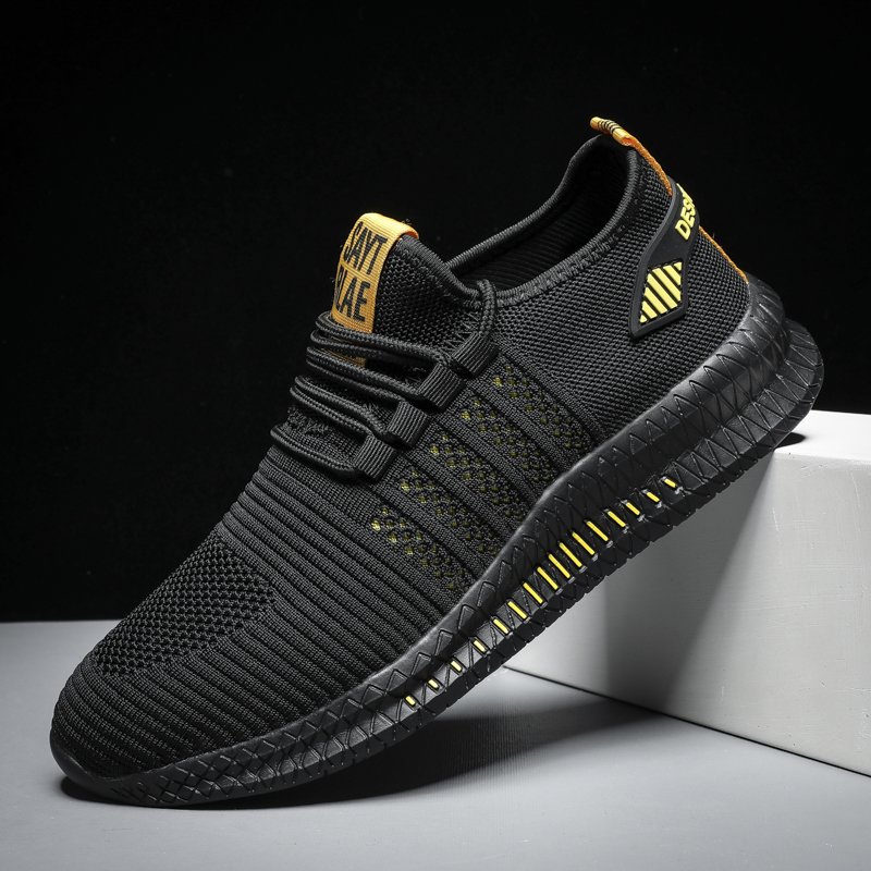 Lightweight Fashion Sneakers Lace Up Walking Shoes Casual Men Breathable Male Footwear