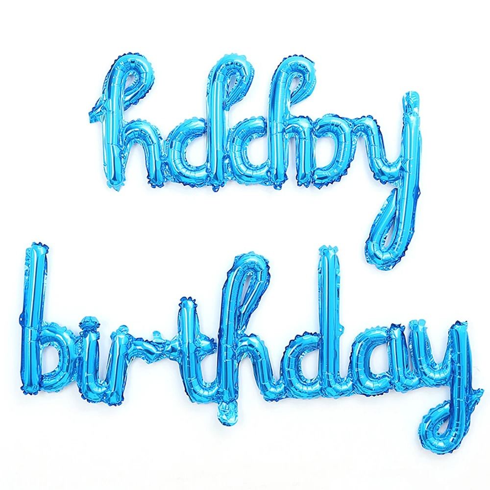 2-Piece Pink & Purple Happy Birthday Foil Balloon Set