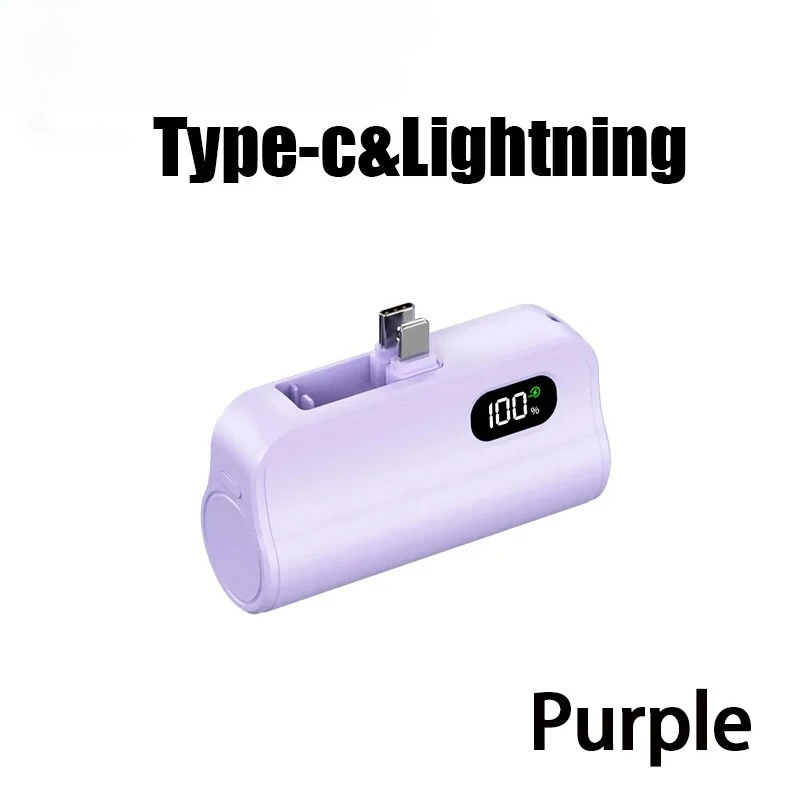 Mini Capsule Ultra High Power Wireless Fast Charging Power Bank
