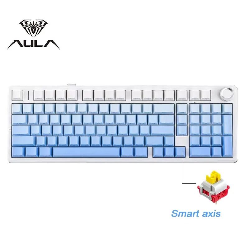 AULA F99PRO Wireless Mechanical Gaming Keyboard with Knob and Hot Swappable Gasket Mount