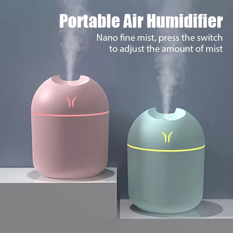 GlowMist Mini Aroma Diffuser Humidifier with LED Night Light