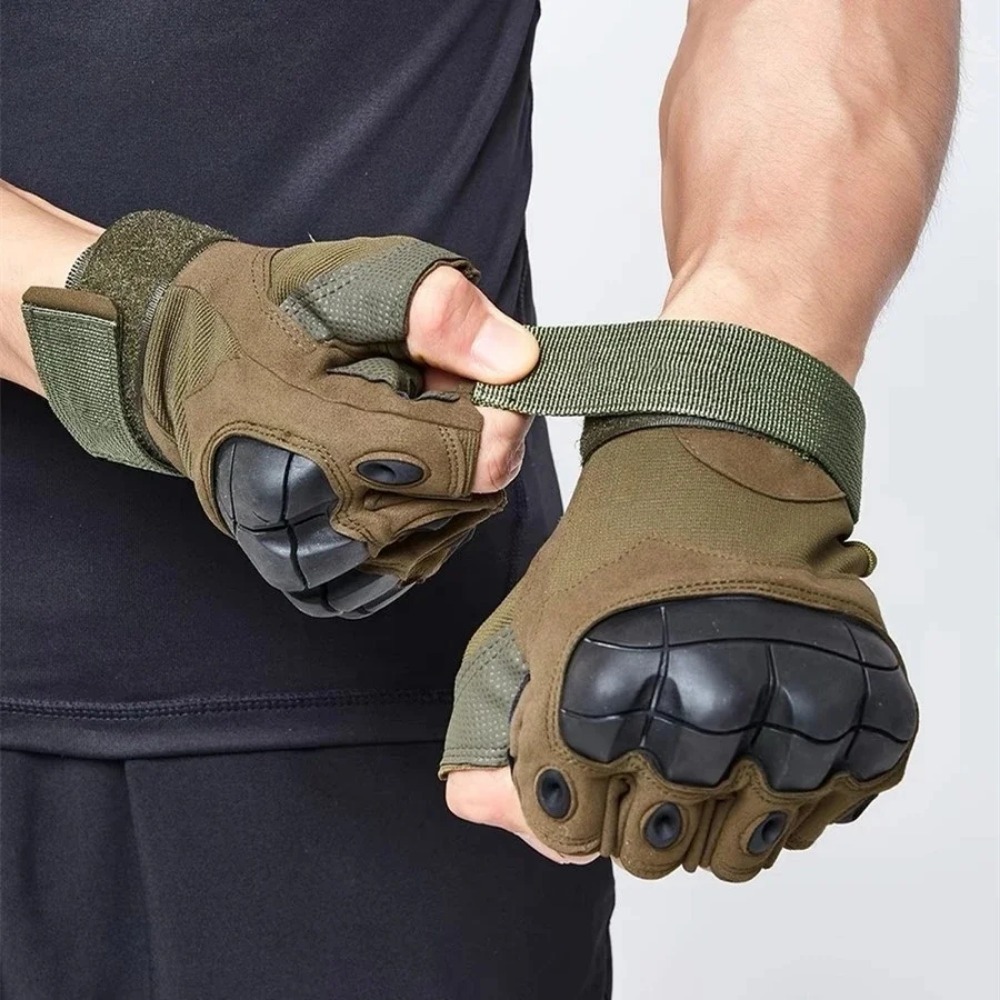 Tactical Half Finger Gloves for Shooting, Paintball, Airsoft, & Bicycle Anti-Skid Protective Gear for Men