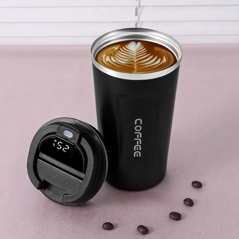 Smart Stainless Steel Tumbler with Temperature Display