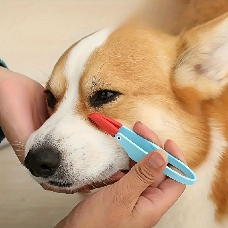 Gentle Pet Tear Stain Remover Comb for Dogs and Cats Eye Cleaning Brush