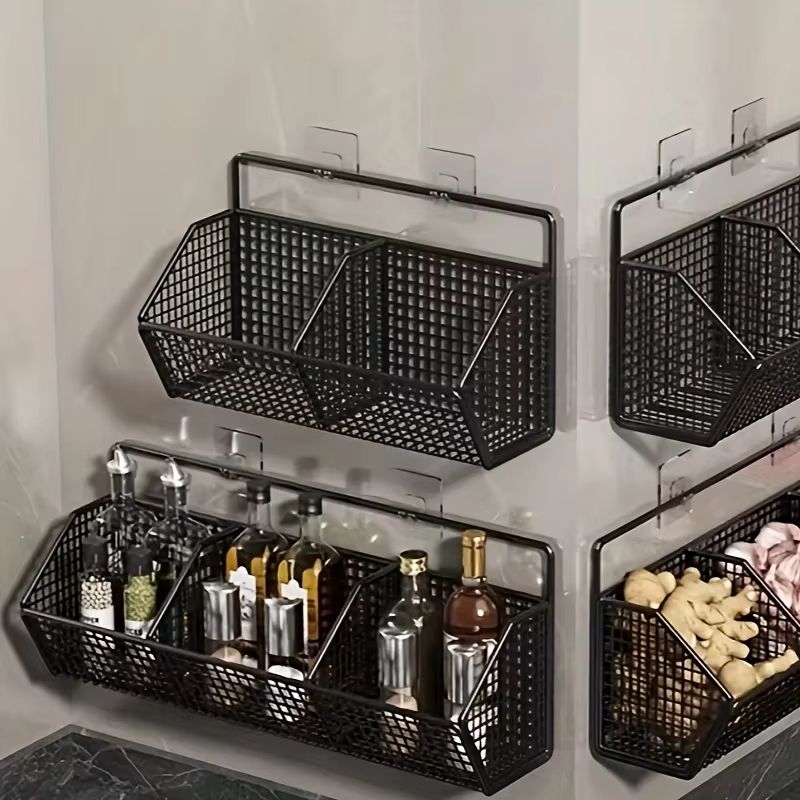 FreshGrid Wall Mounted Wire Basket Organizer for Fruits, Vegetables and Kitchen Storage
