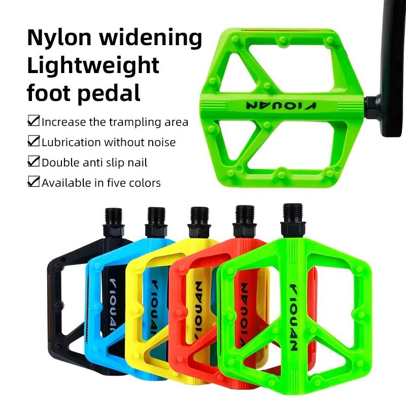 Wide Non Slip Nylon Bike Pedals With Bearings