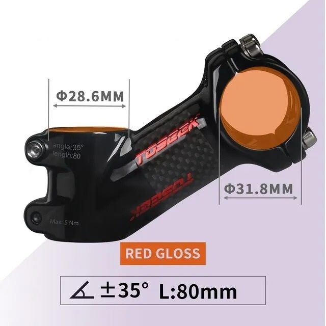 Ultralight Carbon and Aluminum MTB Handlebar Stem 31.8 mm