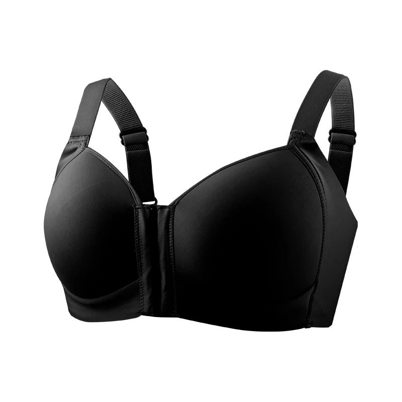 Womens Front Closure Wireless Plus Size Bralette