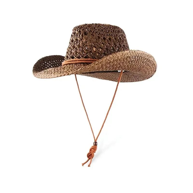Women Straw Western Cowboy Sun Hat