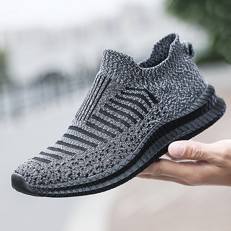 Breathable Men Casual Shoes Lightweight Anti Slip Walking Shoes for Outdoor Comfort