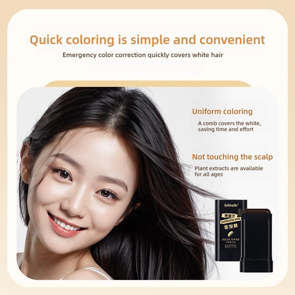 Instant Gray Hair Touch Up Comb Stick for Natural Root Coverage