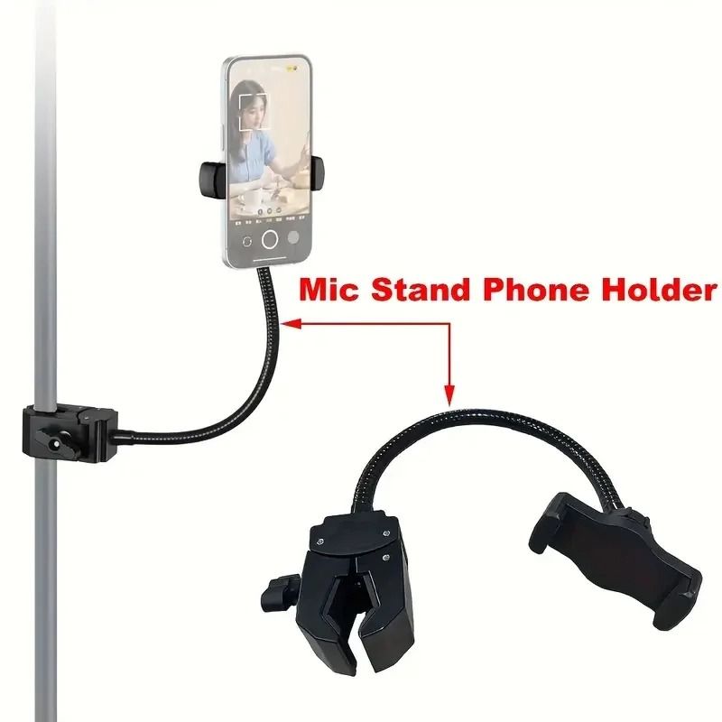 Flexible Gooseneck Microphone Stand Phone Holder