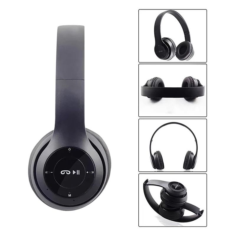 Wireless Bluetooth 5.3 Over Ear Headphones with HIFI Stereo and Microphone