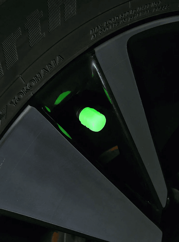 GlowRide Luminous Valve Caps Night Safety Tire Accessories