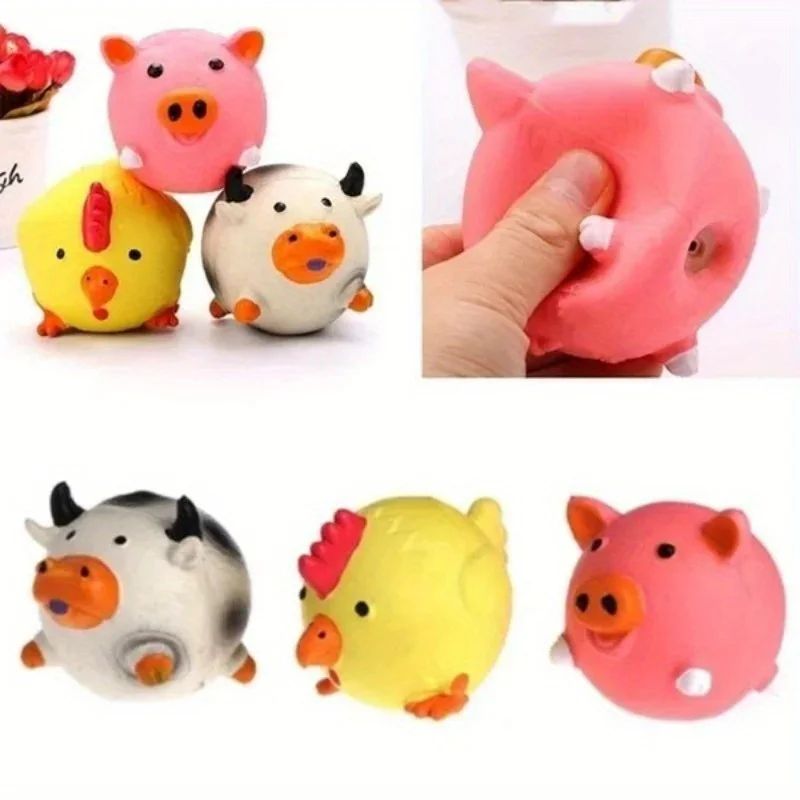 Animal Shaped Squeaky Dog Chew Toys
