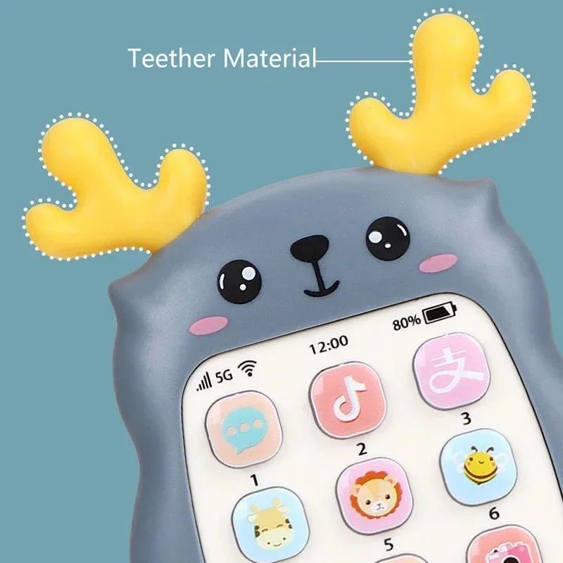 Baby Educational Phone Toy – Bilingual Talking Music Learning Toy for Infants