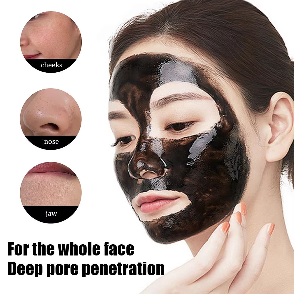 Bamboo Charcoal Deep Cleansing Face Mask – Blackhead Removal & Exfoliating Treatment