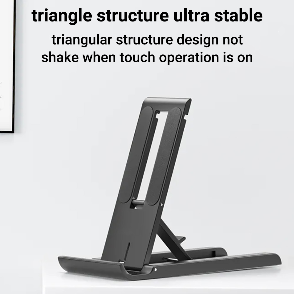 Portable Mini Mobile Phone Stand, Foldable Desktop Phone Holder for iPhone, Samsung, Xiaomi Mobile Phone Support