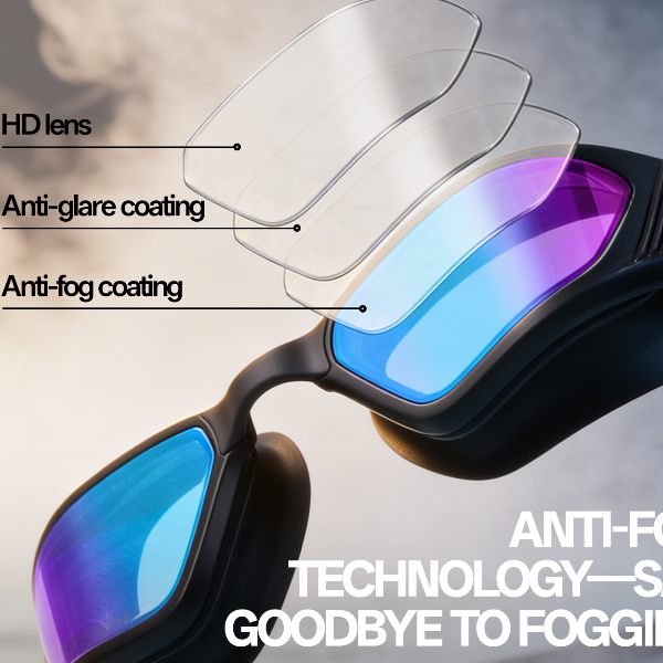 Anti Fog Leakproof Adult Swimming Goggles with UV Protection