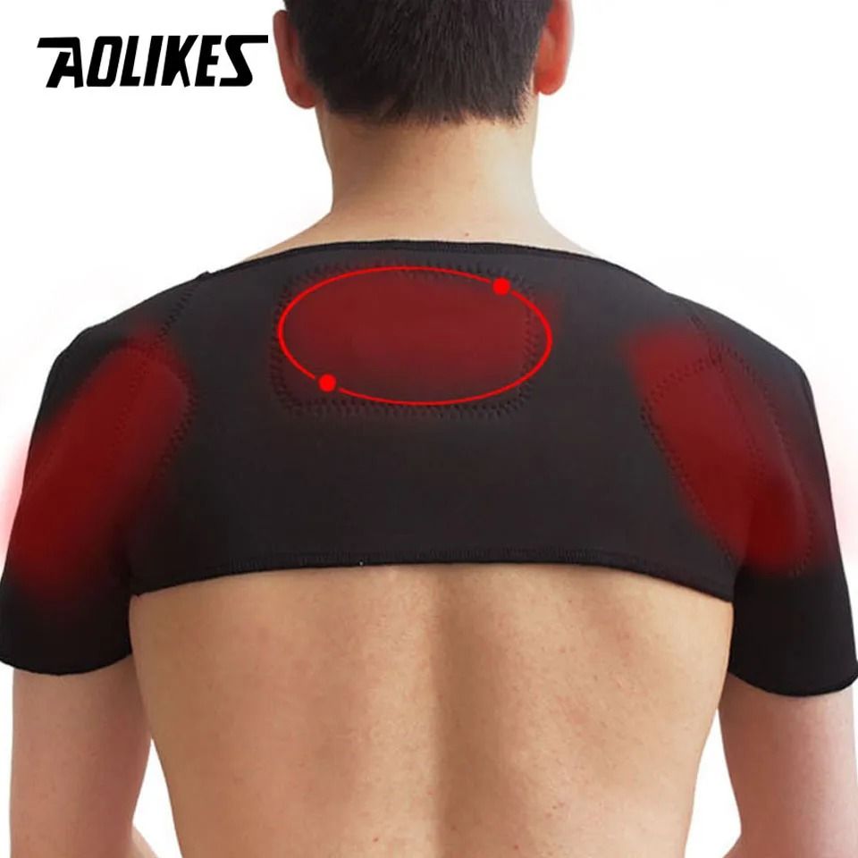 AOLIKES Self Heating Tourmaline Shoulder Magnetic Therapy Support Brace Belt