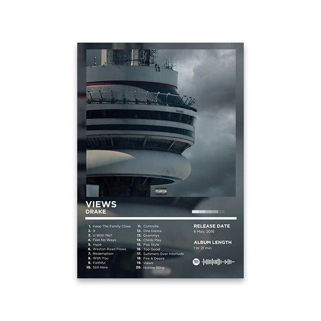 Retro Rap Album Cover Canvas Poster Music Wall Art Print