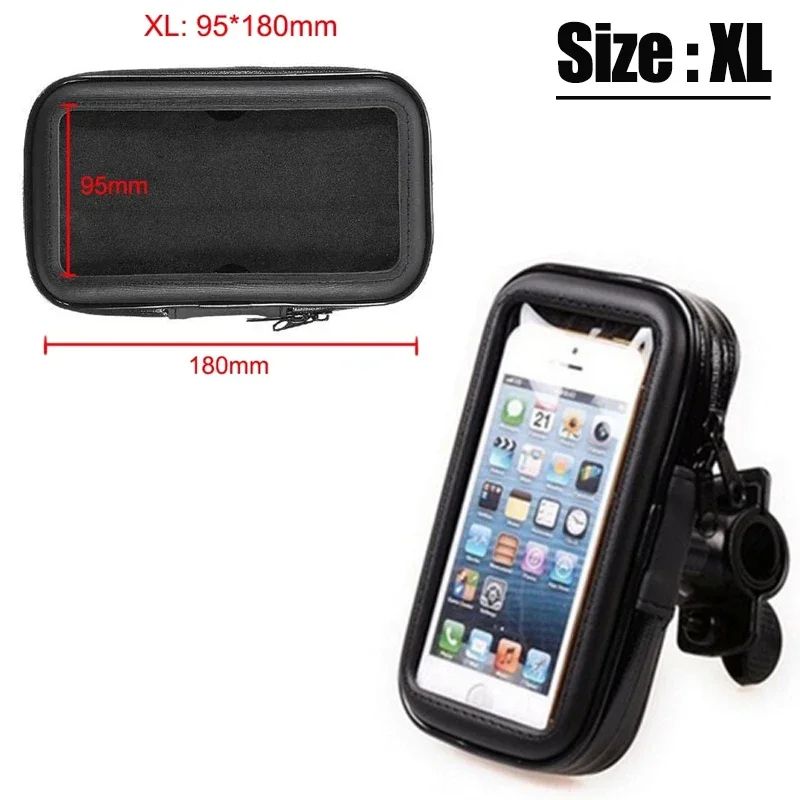 Waterproof Bike Phone Holder Handlebar Mount Case