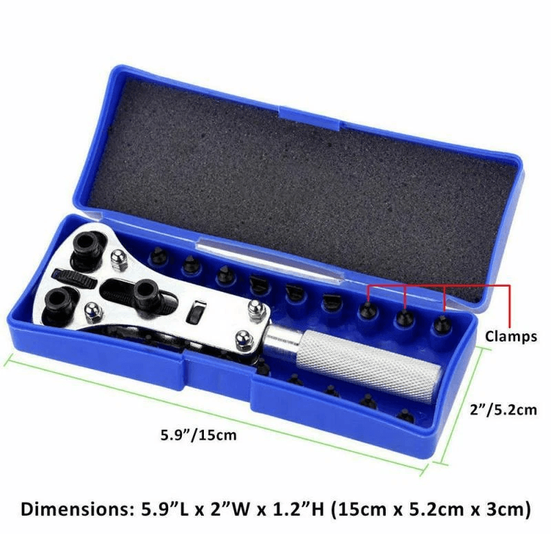 Durable Watch Case Opener Wrench, Repair Tool Kit, Fix Watch Band Back