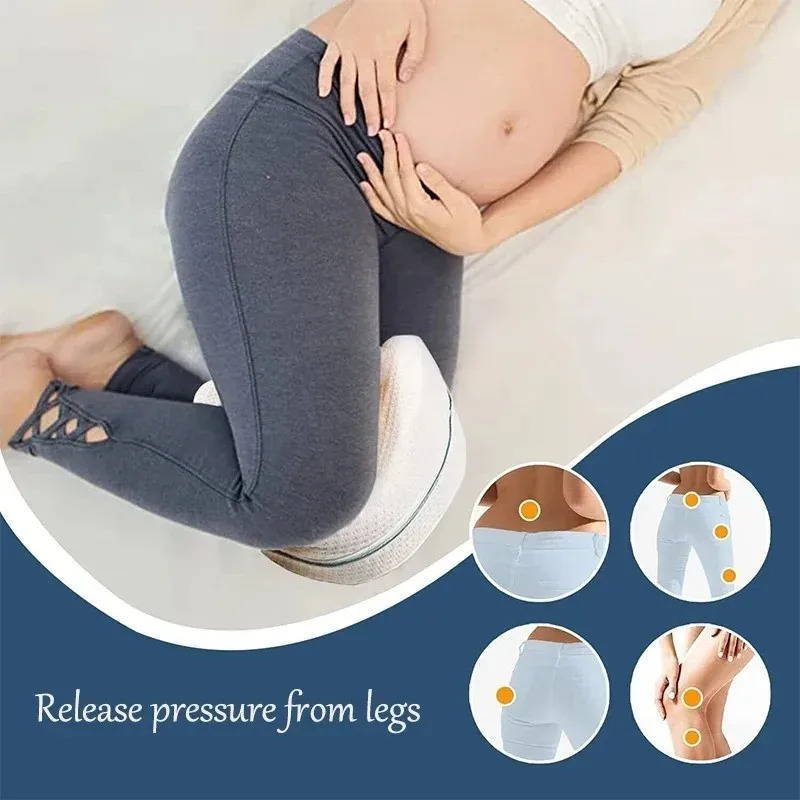 Leg Pillow for Sciatica Relief, Memory Foam Pillow for Back & Leg Pain, Slow Rebound Pillow