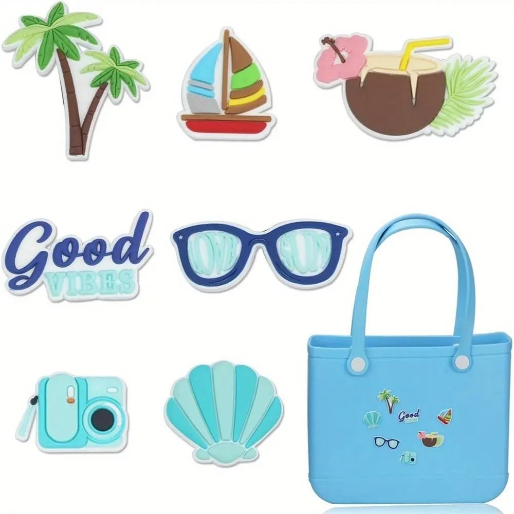 Beach Themed Waterproof Bag Charms