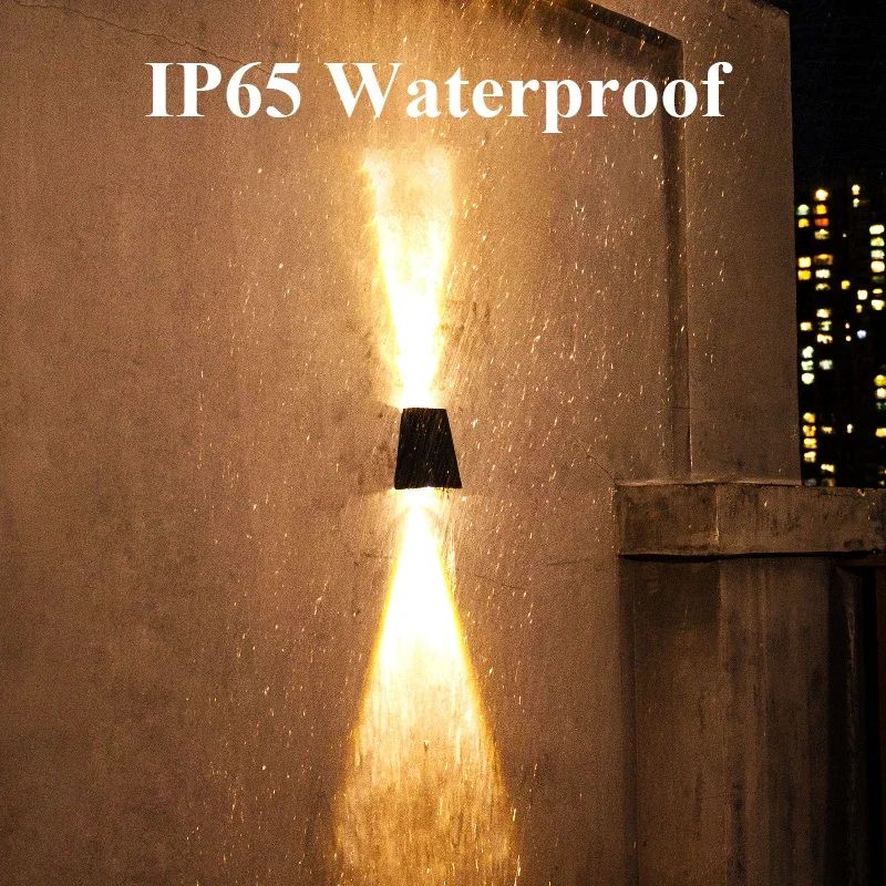 LumiArc Solar Up Down Wall Light – Waterproof Outdoor LED Garden Accent Lamp
