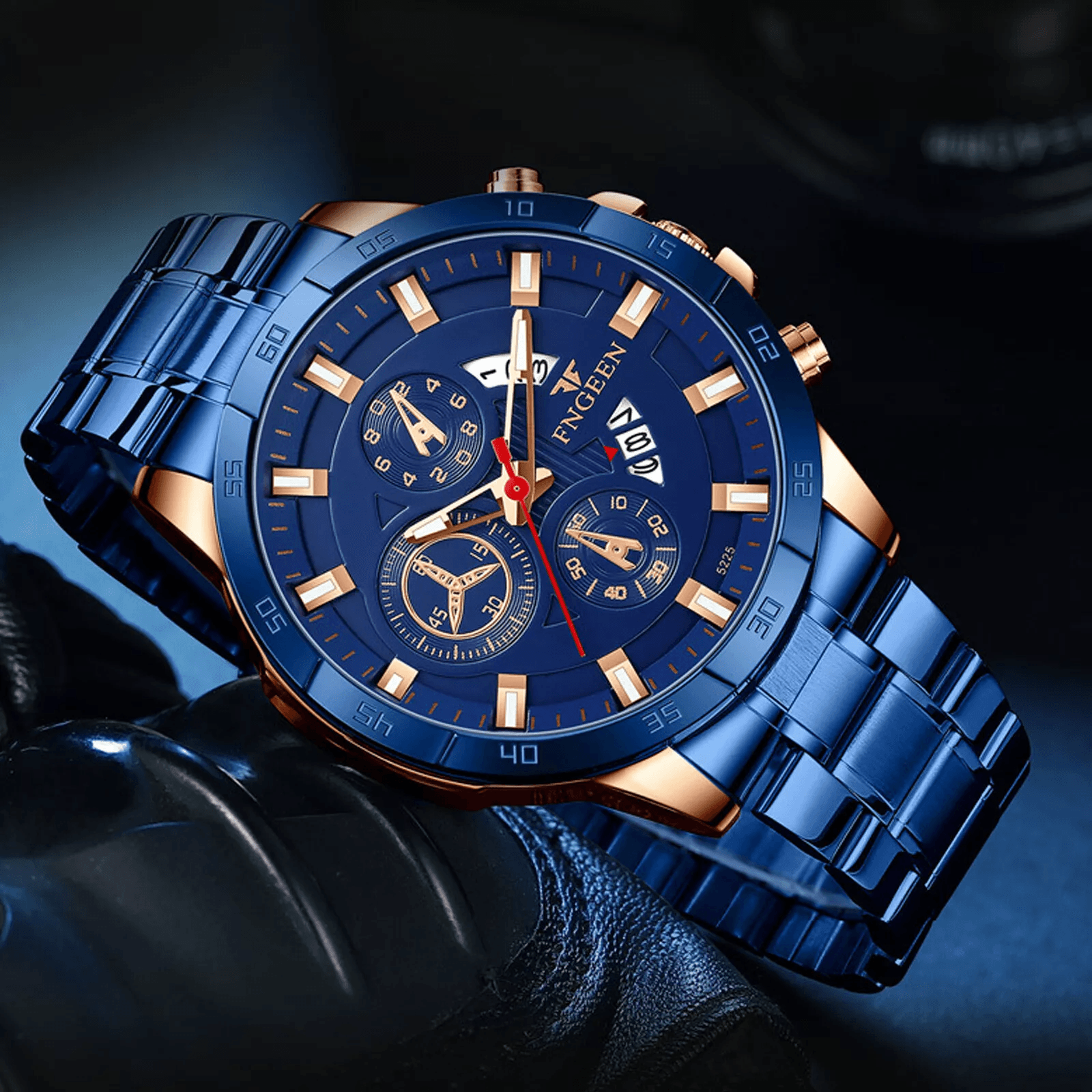Waterproof Men's Watch Stainless Steel Quartz Classic Business Wristwatch
