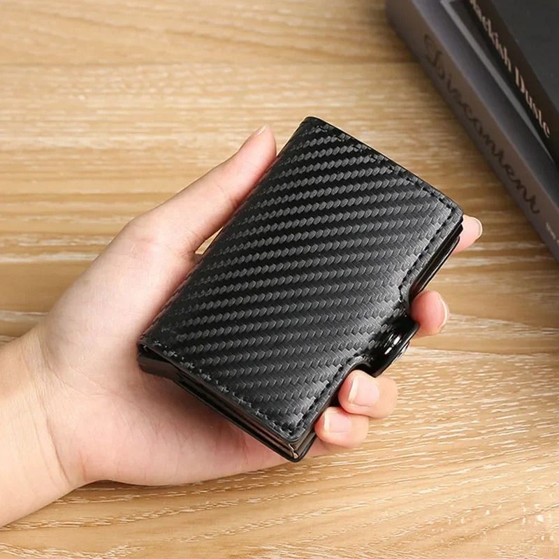 RFID Blocking Carbon Fiber Card Holder Wallet