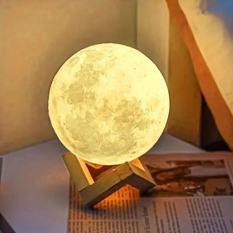 DIY Planet Lamp – Customizable Moon Galaxy Night Light – Creative Graffiti Art Painting Kit with Stand