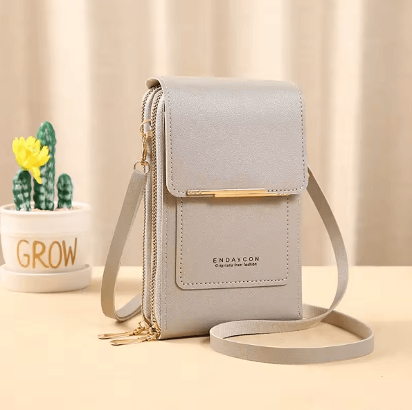 SmartChic Touch Screen Crossbody Phone Bag Soft Leather Women Wallet Purse with Strap Stylish Hands-Free Travel Handbag