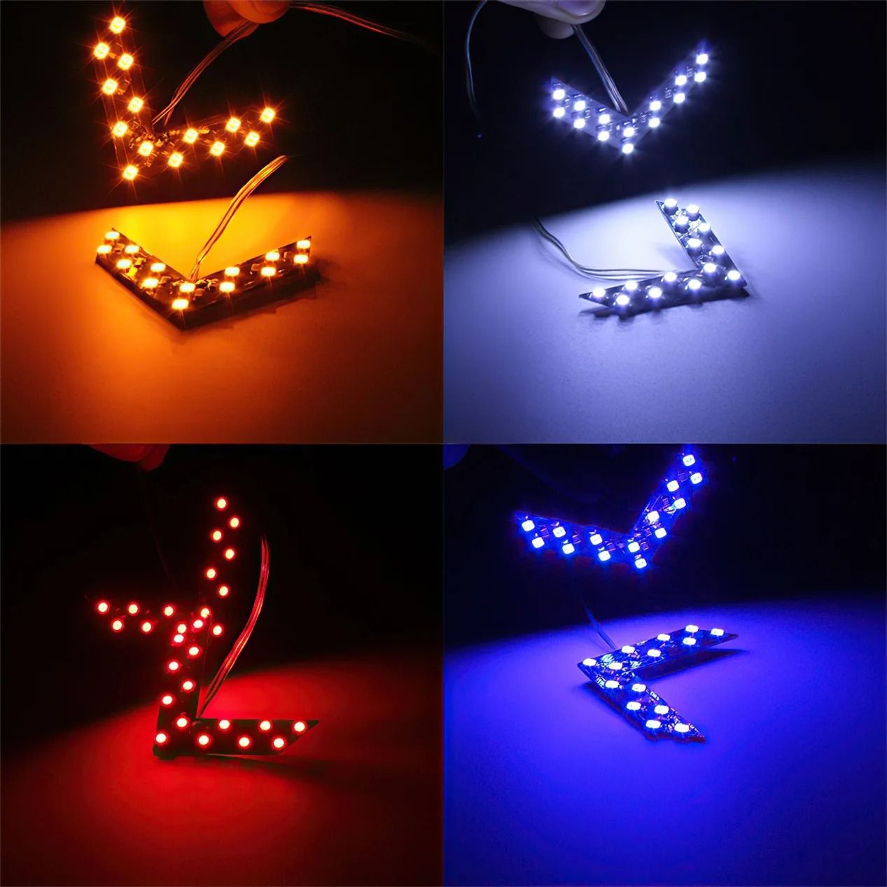 Car LED Rear View Mirror Arrow Panel Light