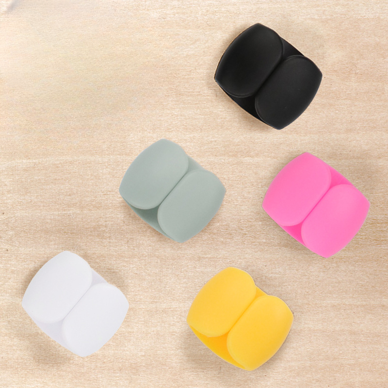 Desk Organizer Clips, Cable Winder for Wire Tidy, USB Charger Holder, Headphone Cable Cord Protector