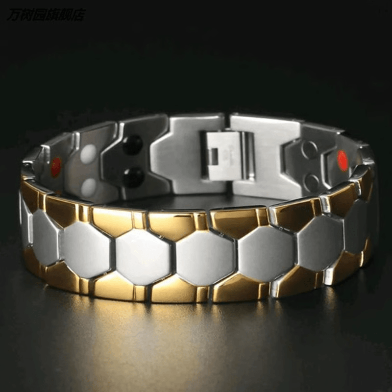 Magnetic Copper Therapy Bracelet for Men, Pain Relief, Joint Stiffness & Wrist Support