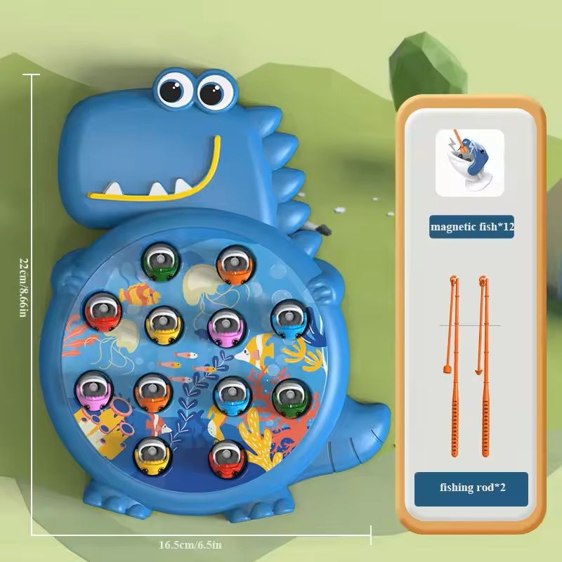 Magnetic Fishing Toy for Kids Montessori-Style Fishing Rod Game (Colorful Fish & Rod Set for Ages 3+)
