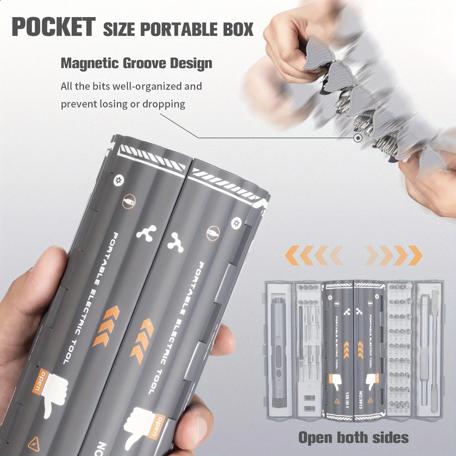 138 In 1 Precision Electric Screwdriver Set Magnetic Alloy Repair Tool Kit