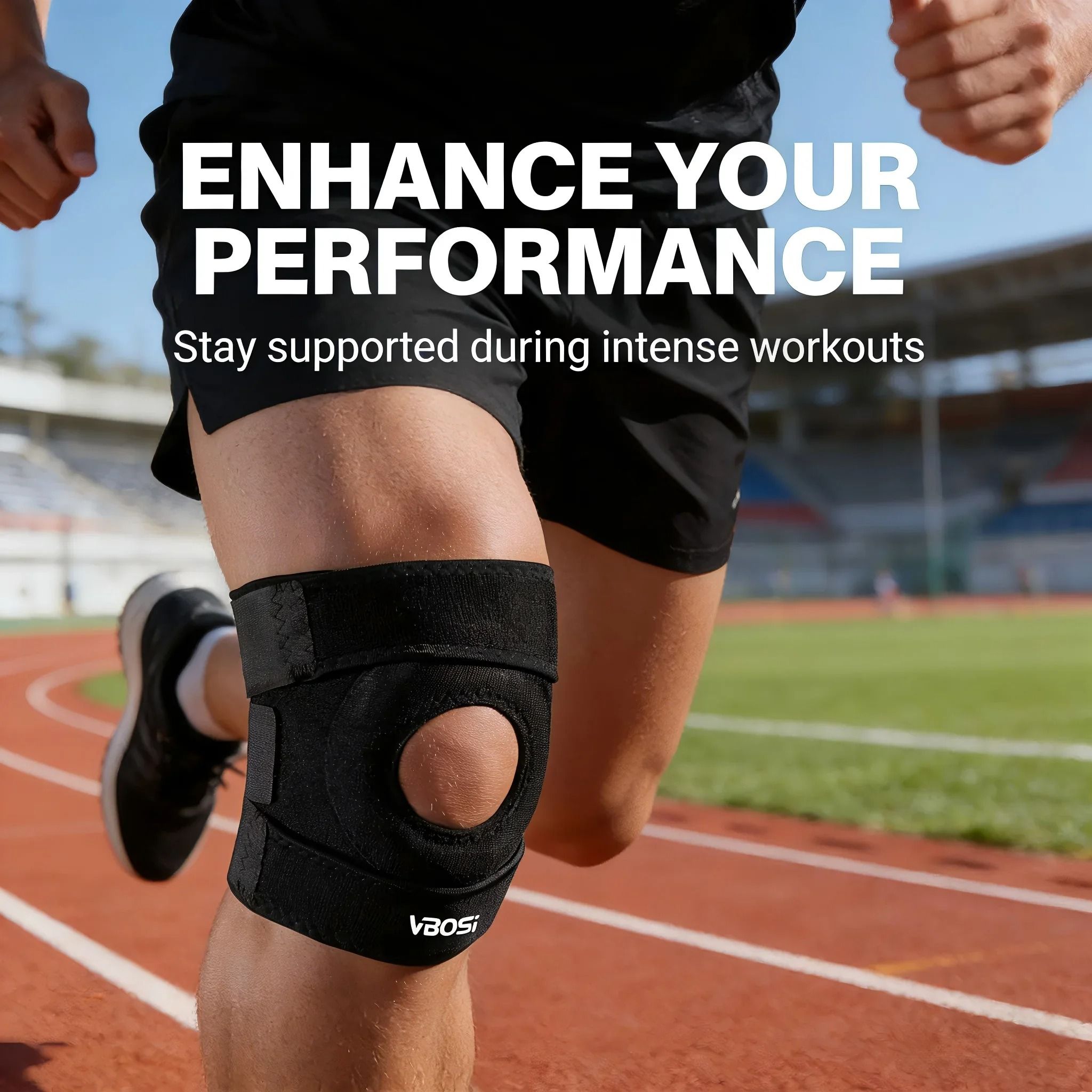 Precision Dual Strap Open Patella Stabilizing Wrap