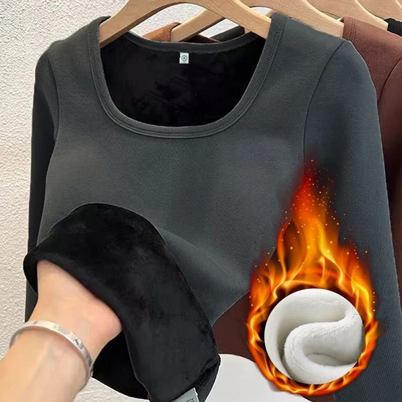 Womens Long Sleeve Thermal Underwear Top