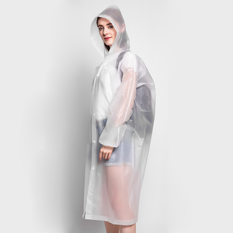 Waterproof PEVA Poncho Raincoat for Adults – Lightweight, Reusable Camping & Outdoor Rain Gear