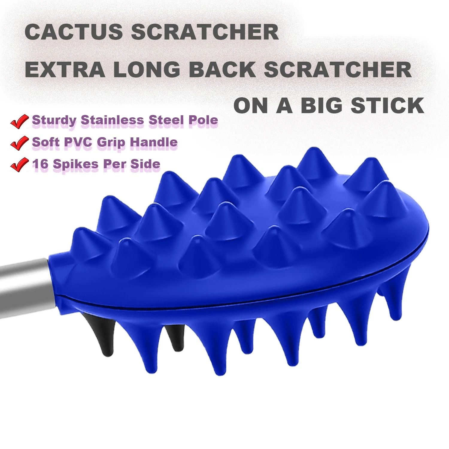 Extendable Back Scratcher with Dual Scratch and Massage Surfaces