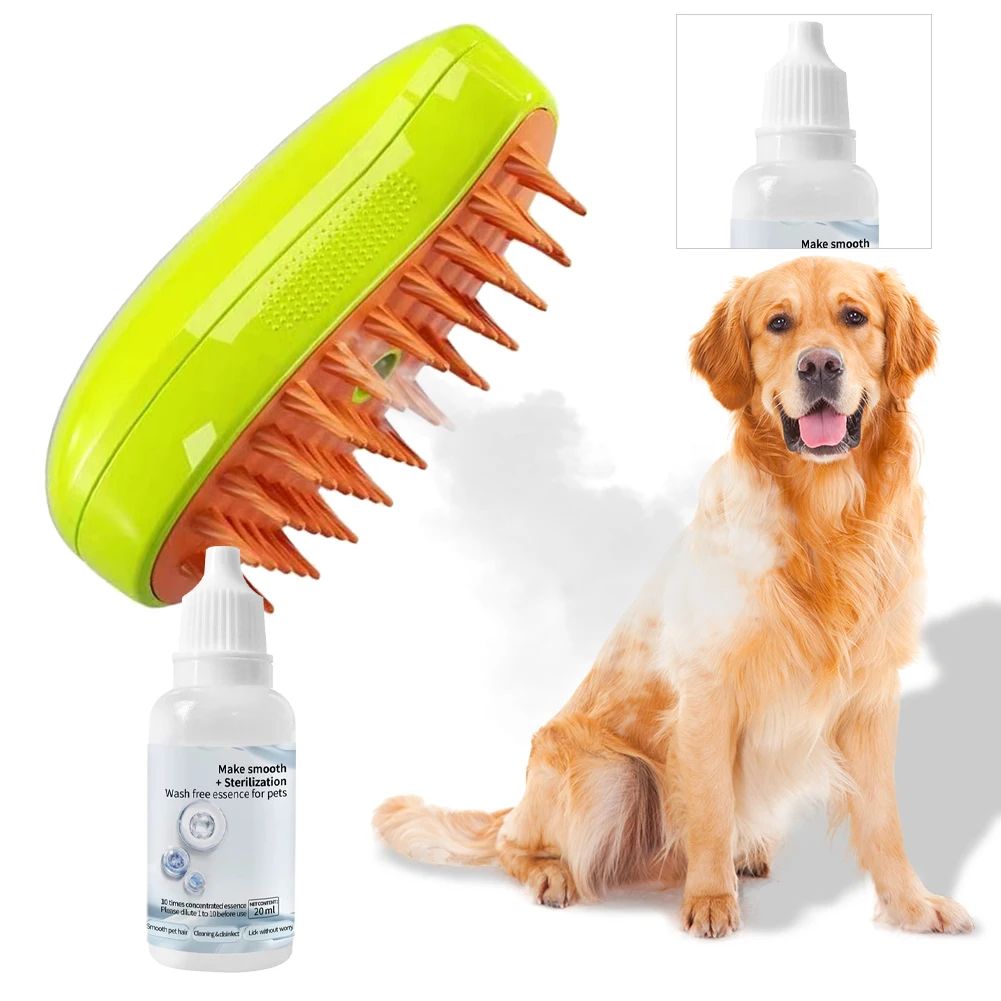 Pet Steam Brush Essence Hair Serum for Cats and Dogs Grooming and Cleaning