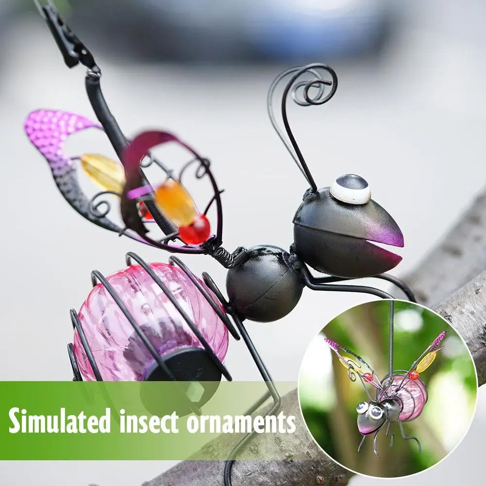 Solar Bee Lantern Garden Hanging Light