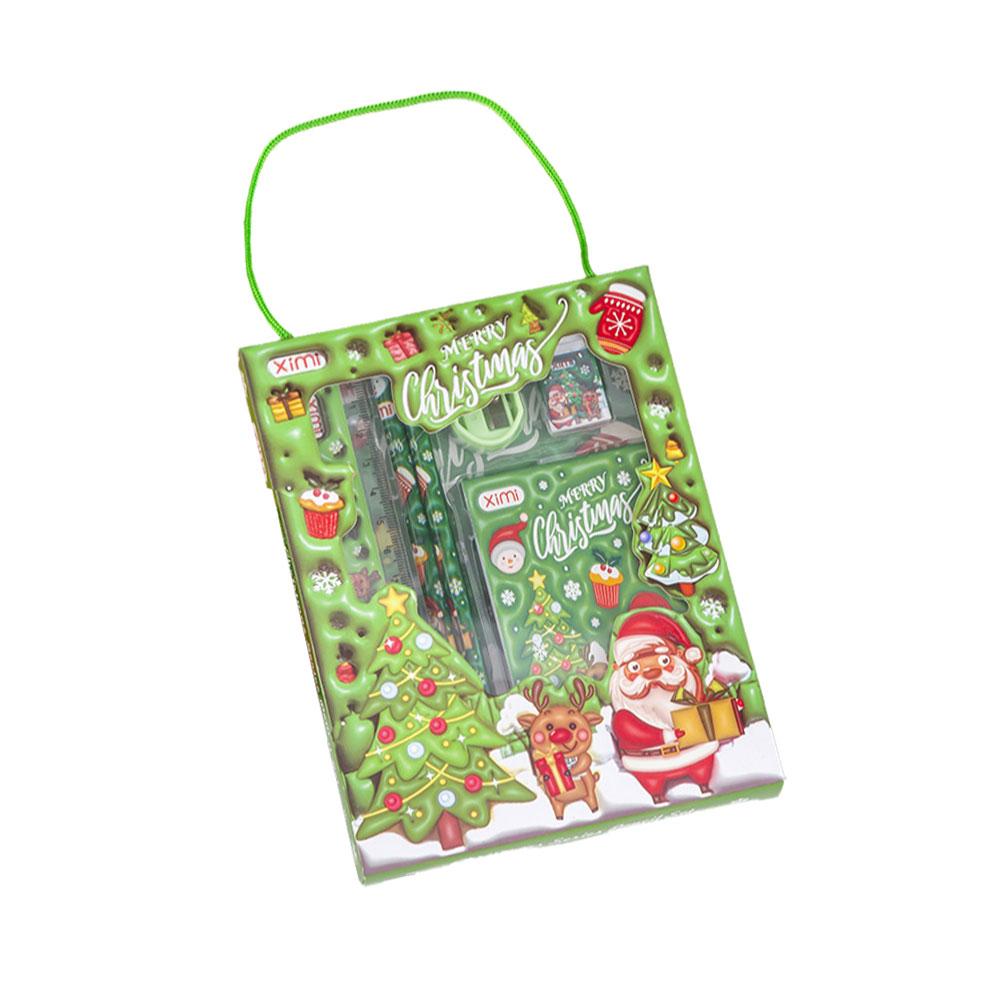 Cartoon Kids Stationery Set with Pencil Case, Pencils, and Erasers – Perfect School Supplies Gift Box